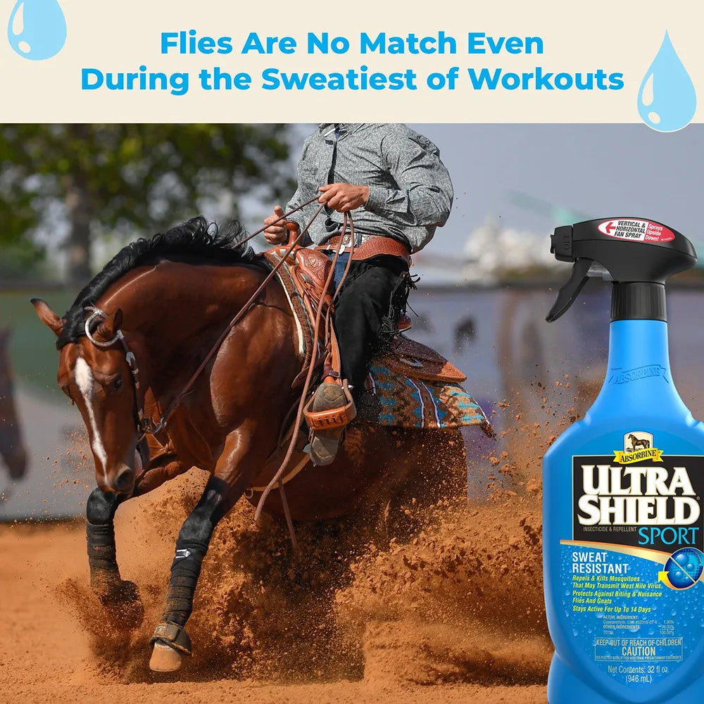Ultra Shield Sport Horse Fly Spray - 32 fl oz spray