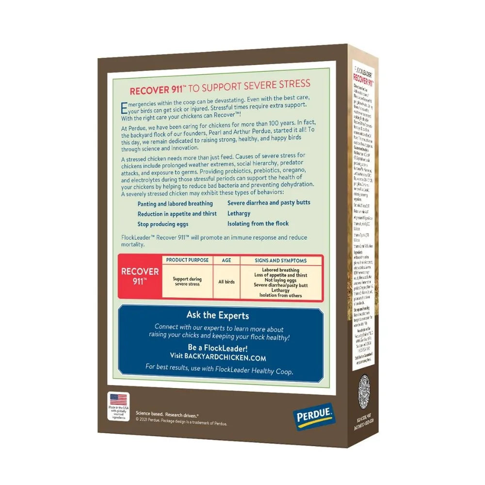 FlockLeader RECOVER 911 Poultry Supplement