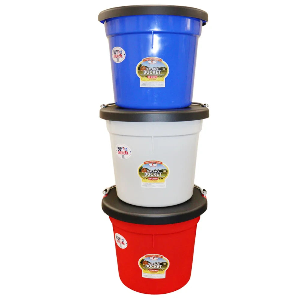 Plastic Lid for 20 Quart Flatback Bucket