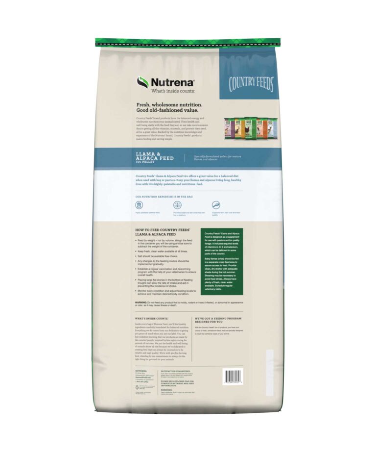 Nutrena Country Feeds Alpaca and Llama Feed-Pellet
