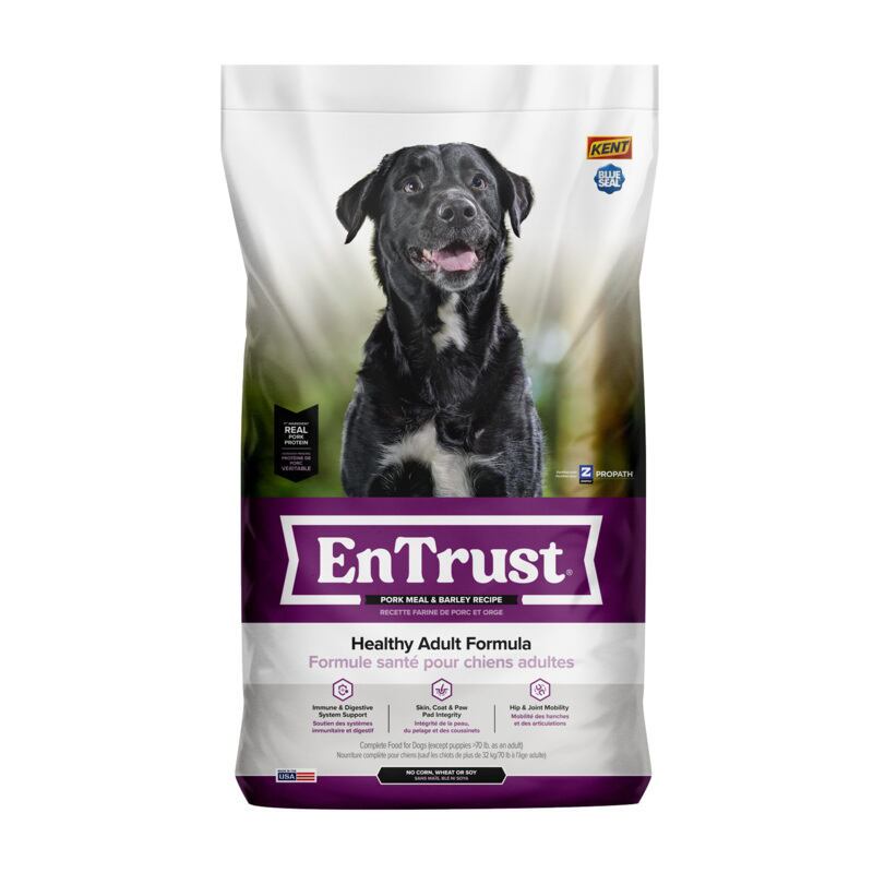 EnTrust Healthy Adult Formula – Pork & Barley Recipe (20 lb)