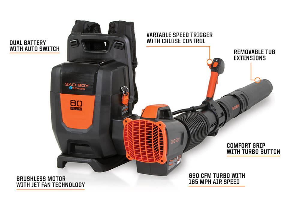 Bad boy Backpack Blower-80 Volt